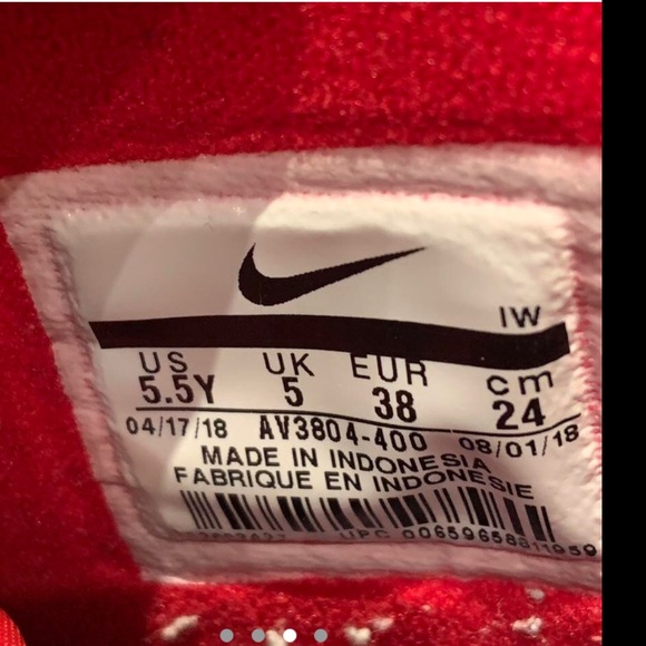 Nike Air Force Mid Red, White, and Blue - Picture 3 of 4